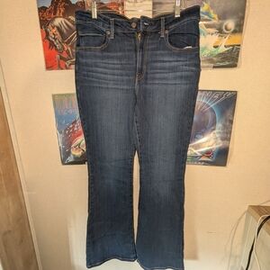 Levi's 726 Flare Dark Blue Denim Jeans Size 33